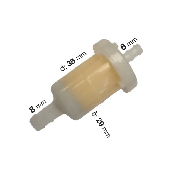 Filter goriva U-8.00 mm I-6.00 mm – univerzalni - Sword A061032