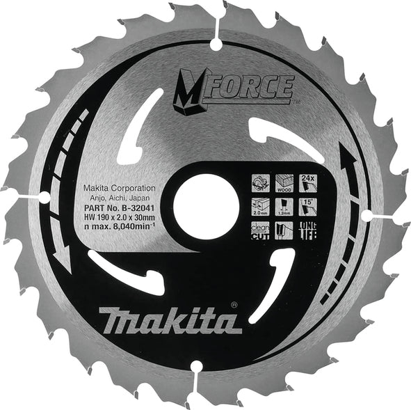 List za testeru od tvrdog metala 1,2mm MForce, 24 zubca - Makita B-32041