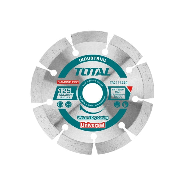 TOTAL Dijamanska rezna ploča ventilirajuća suvo/mokro 125mm TAC111254