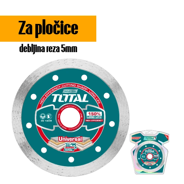 Dijamantska rezna ploča za keramiku 125x5mm - TOTAL TAC2121253
