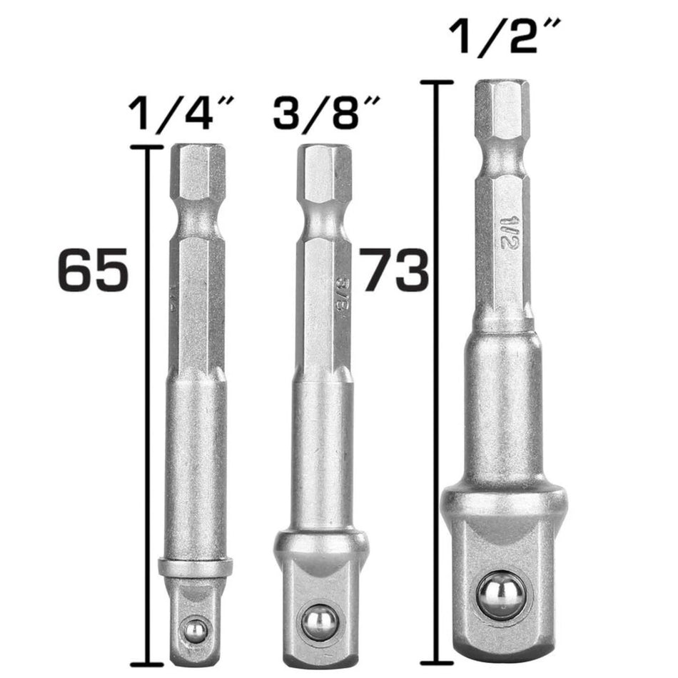Set adaptera za šrafilicu na gedore 1/4", 3/8", 1/2" - TOTAL TAC273651