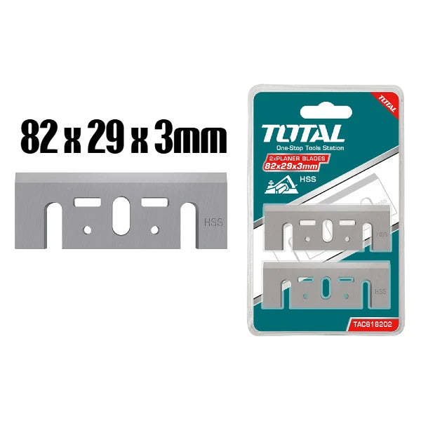 Nož za rende 82x29,3x3mm 2 komada - TOTAL TAC618202