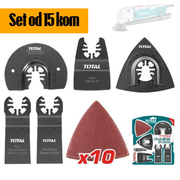 Set od 15 pribora za multifunkcionalni alat - TOTAL TAKTMT1502