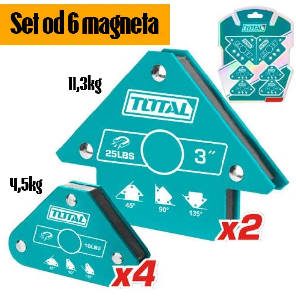 Set magnetnih držača za zavarivanje - TOTAL TAMWH6002