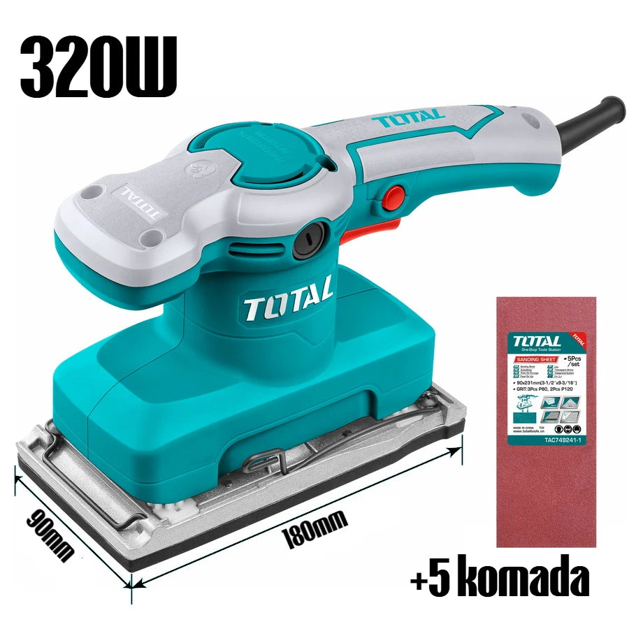 Vibraciona Brusilica za završnu obradu 320W - TOTAL TF301826