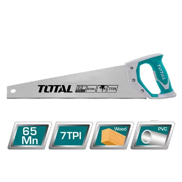 Ručna testera za drvo i PVC 550mm - TOTAL THT55226