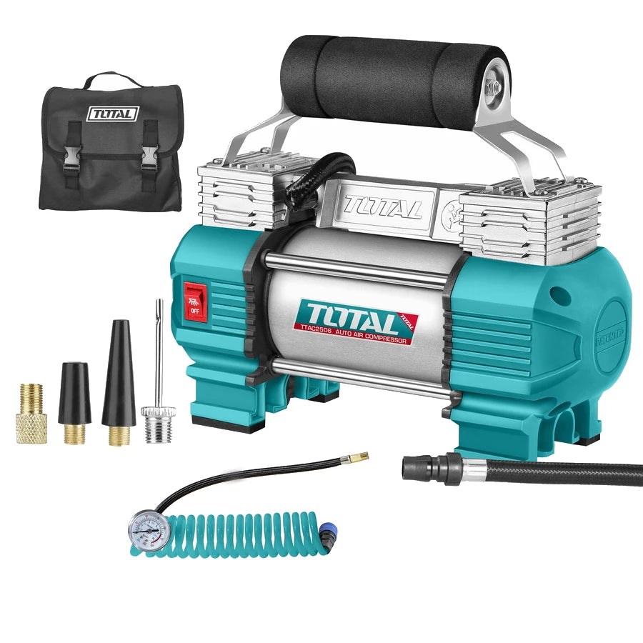 Auto kompresor sa dodatnom opremom 12-13.5V 18A - TOTAL TTAC2506