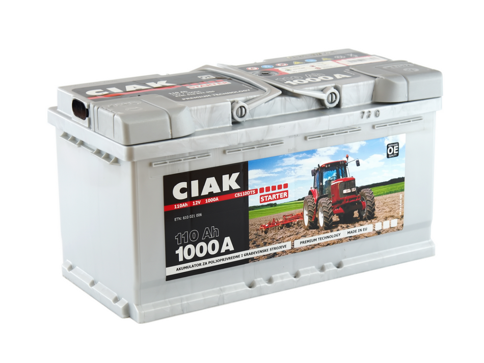 Akumulator za traktor 12V-110AH D+ CS110DTS CIAK STARTER